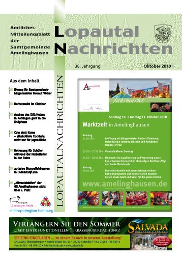 Lopautal Nachrichten 10/2010 - Amelinghausen