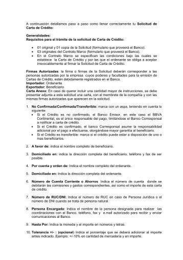 Solicitud-Apertura Carta Credito - BAC