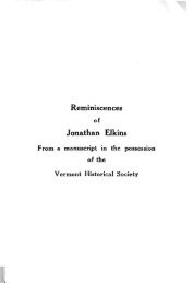 Reminiscences Jonathan Elkins - Vermont Historical Society