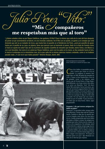 Julio Pérez “Vito” - Las Ventas