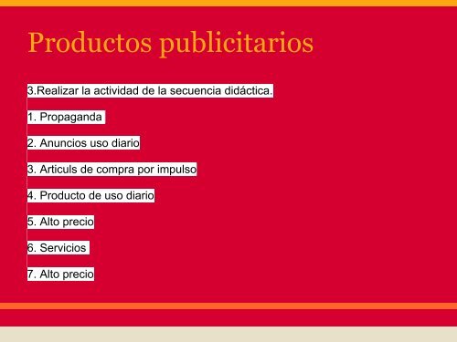 actividades publicidad