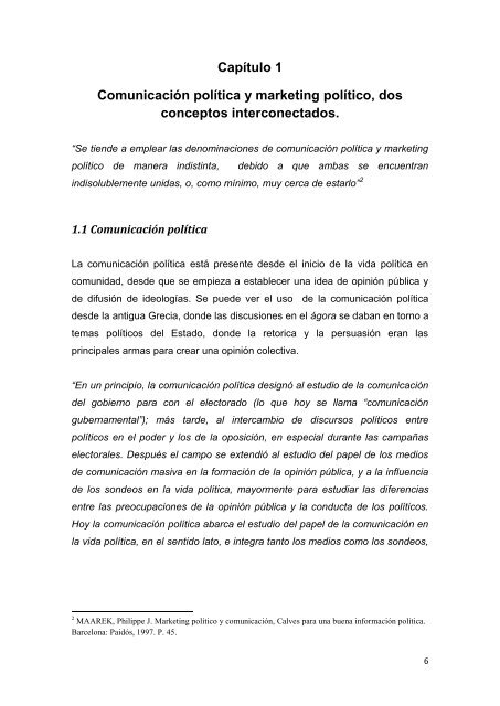 Capítulo 1 Comunicación política y marketing político, dos ...