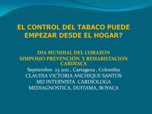 el control del tabaco puede empezar desde el hogar? - Fundación ...