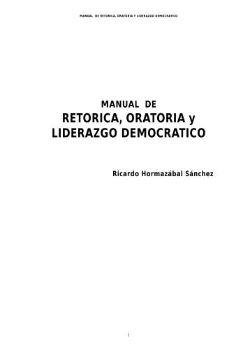 manual oratoria - Universidad de Chile