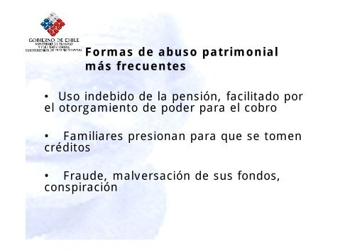 El abuso patrimonial en Chile: una forma de maltrato al ... - Senama