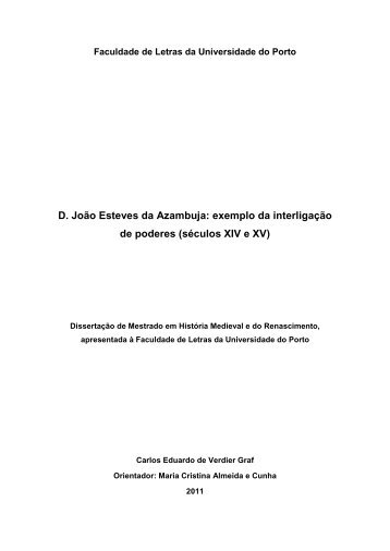 D. João Esteves da Azambuja - Repositório Aberto da Universidade ...