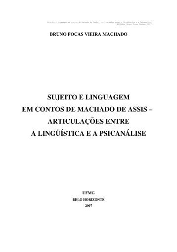 sujeito e linguagem em contos de machado de assis - Biblioteca ...