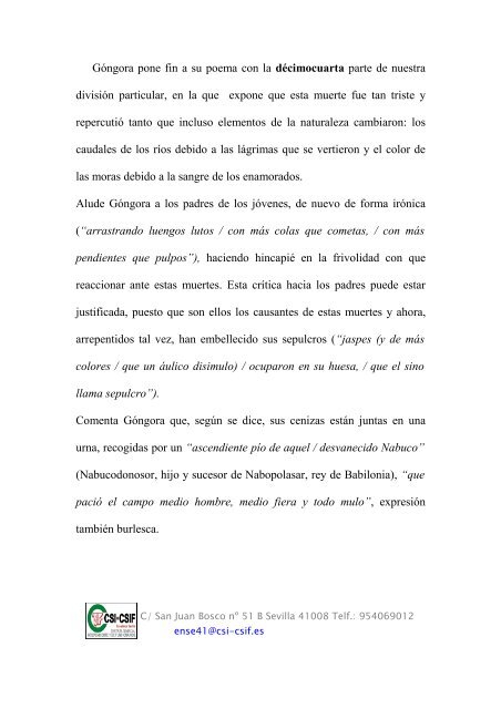 FÁBULA DE PÍRAMO Y TISBE, Luis de Góngora - purijurado