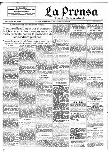 La Prensa 19220617 - Historia del Ajedrez Asturiano