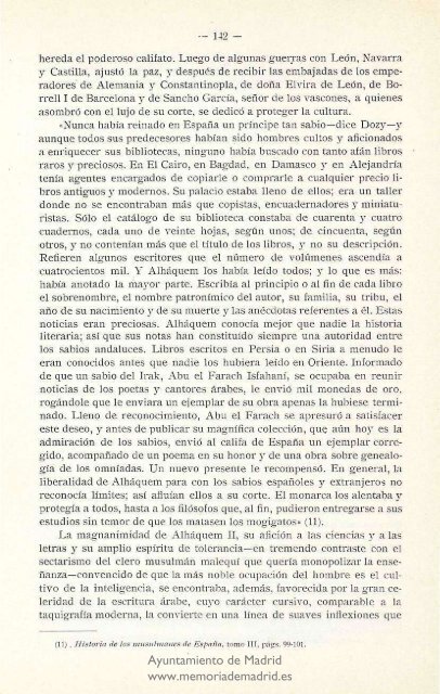 Revista de la Biblioteca, Archivo y Museo (1932) - Memoria de Madrid