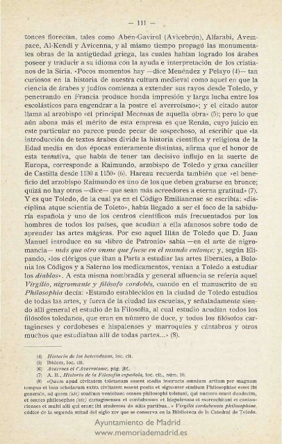 Revista de la Biblioteca, Archivo y Museo (1932) - Memoria de Madrid