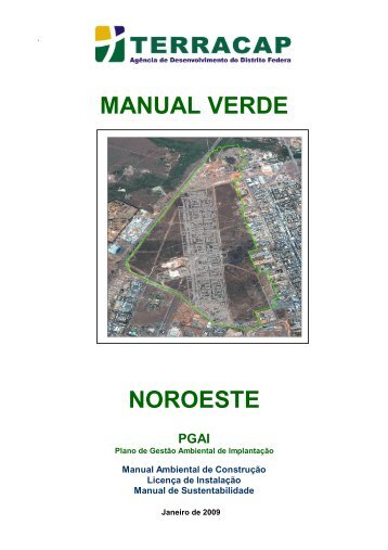 manual verde noroeste - Terracap - Governo do Distrito Federal