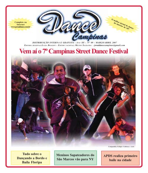 Ed. 09 Campinas - Mar/2007 - Agenda da Dança de Salão