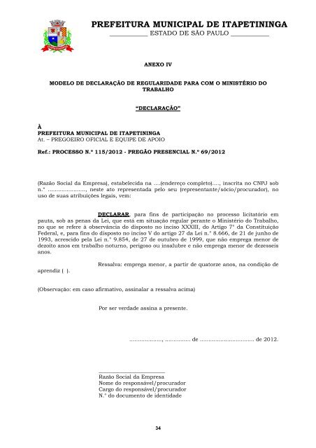 contratação de empresa especializada para o fornecimento e