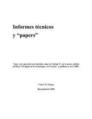 Informes técnicos y “papers” - APUNEXPO