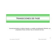 TRANSICIONES DE FASE - ifuap