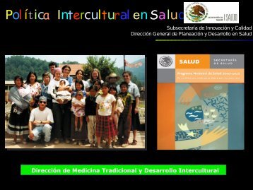 Interculturalidad en Salud - Dirección General de Planeación y ...