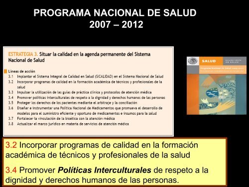 Interculturalidad en Salud - Dirección General de Planeación y ...