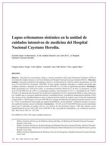 192- 199 Lupus eritematoso sistémico.pmd - SciELO