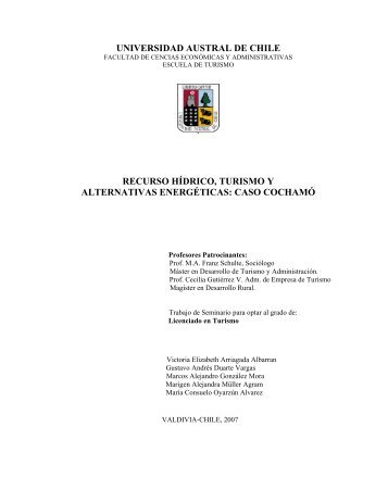 caso cochamó - Tesis Electrónicas UACh - Universidad Austral de ...