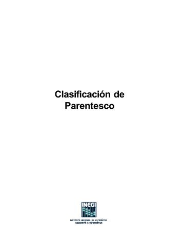 Clasificación de Parentesco - Inegi