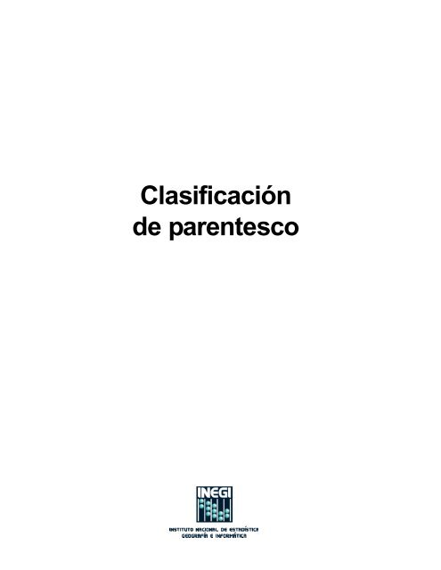 Clasificación de Parentesco - Inegi