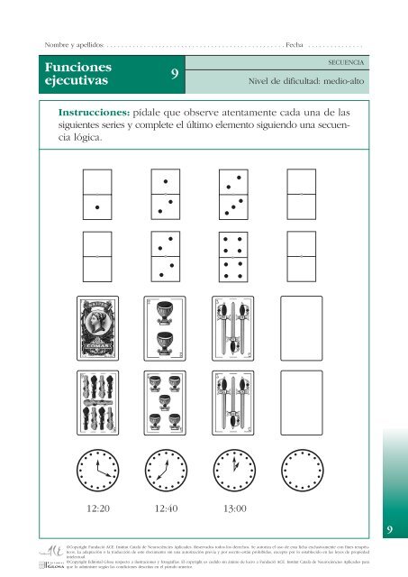 Cuadernos de repaso - Familia Alzheimer