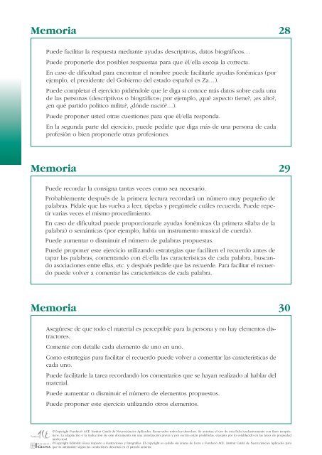 Cuadernos de repaso - Familia Alzheimer