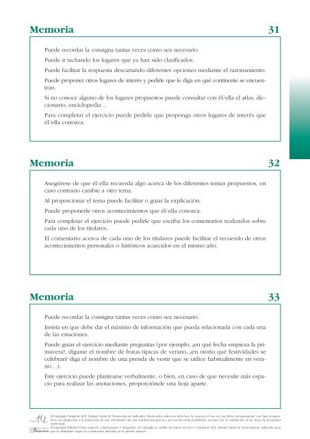 Cuadernos de repaso - Familia Alzheimer