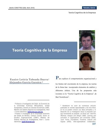 Teoría Cognitiva de la Empresa - Concyteg