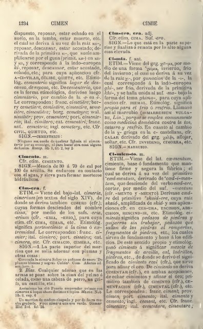 Diccionario etimológico comparado de la lengua castellana