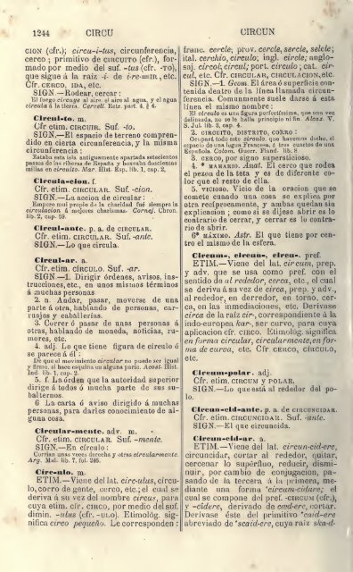 Diccionario etimológico comparado de la lengua castellana