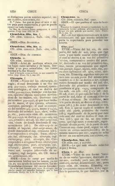 Diccionario etimológico comparado de la lengua castellana