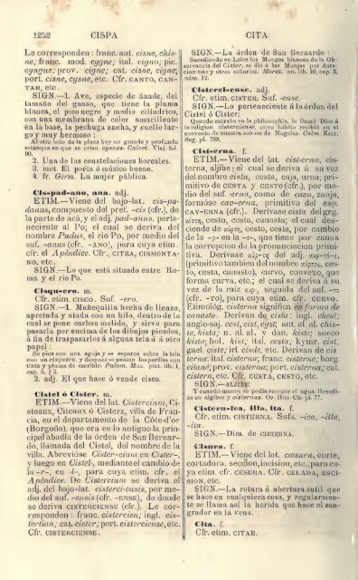 Diccionario etimológico comparado de la lengua castellana