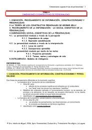 TEMA 8 DIMENSIONES COGNOSCITIVAS DE PERSONALIDAD 1 ...