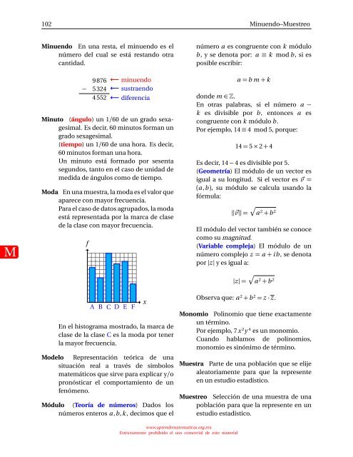 diccionario básico de términos matemáticos