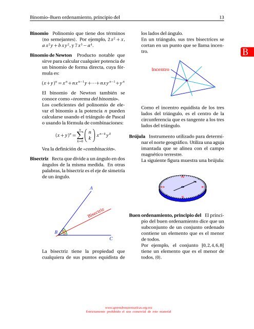 diccionario básico de términos matemáticos