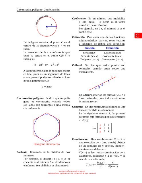 diccionario básico de términos matemáticos