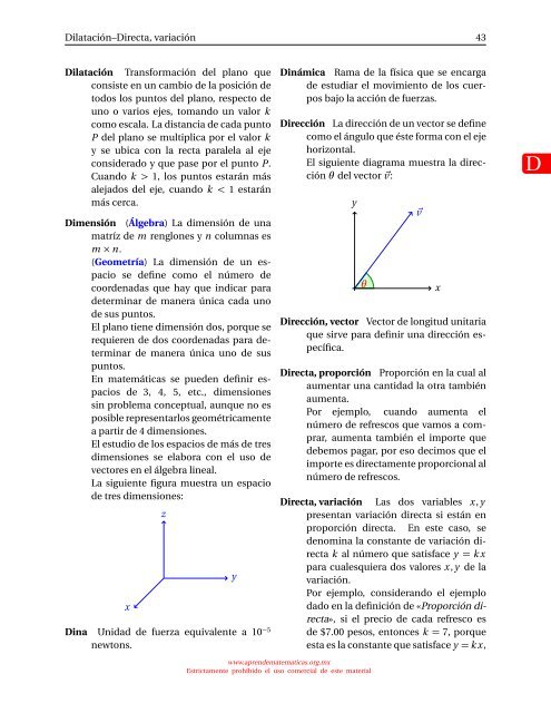 diccionario básico de términos matemáticos