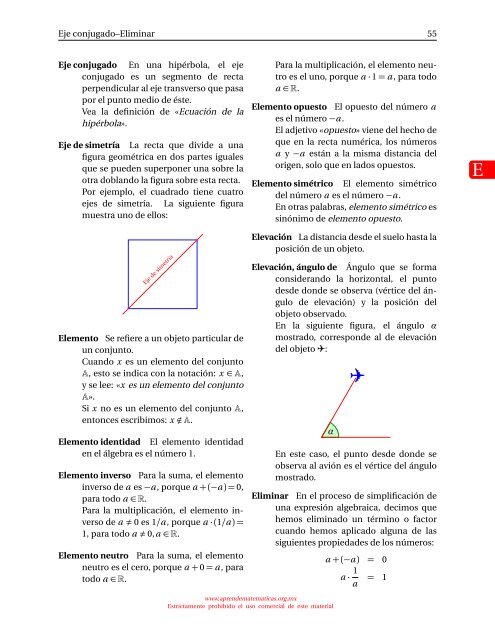 diccionario básico de términos matemáticos