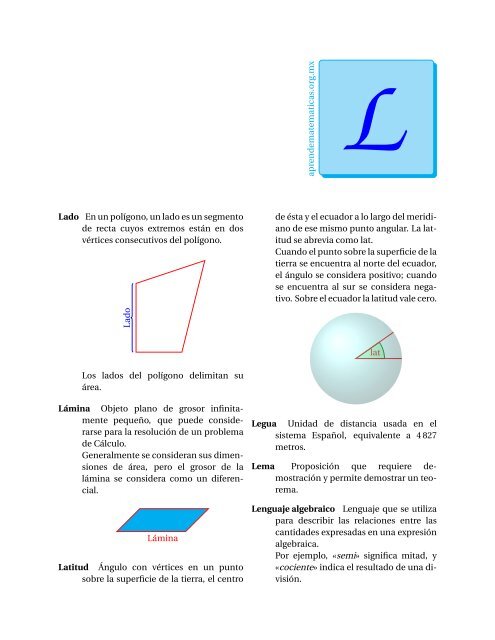 diccionario básico de términos matemáticos