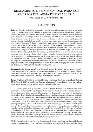 ECAB Uniforme 1885 Lanceros - Veteranos del RCLAC Villaviciosa ...