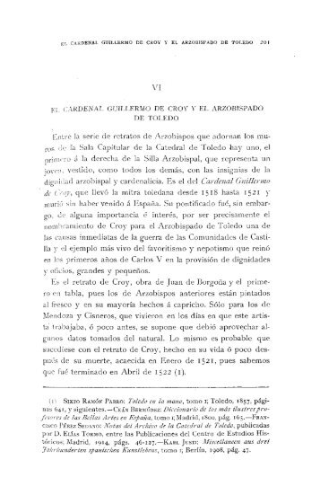 El Cardenal Guillermo de Croy y el Arzobispo de Toledo - Biblioteca ...