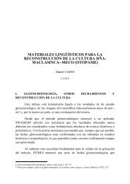 MATERIALES LINGUISTICOS PARA - celia - CNRS