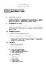 Derecho Romano y Español - Universidad Mariano Gálvez