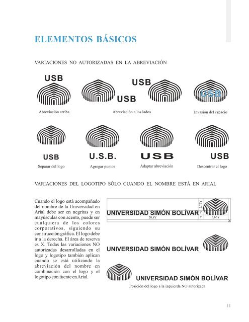 Manual de Identidad Visual Corporativa - Universidad Simón Bolívar