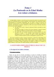 Tema 3 La Península en la Edad Media: Los reinos cristianos.