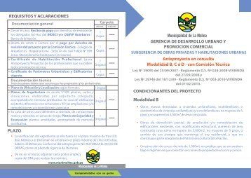 Anteproyecto en consulta Modalidad B, C ó D - con Comisión Técnica