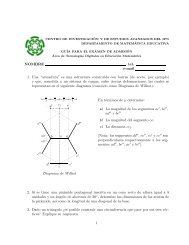 Examen Muestra 1 - Departamento de Matemática Educativa