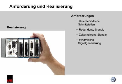 Anforderungen Schema redundanter Sensoren mit ECU